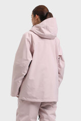 Women's Pink Marble Multifunctional Waterproof Insulated Snow Jacket