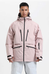 Chaqueta de nieve aislante impermeable multifuncional Rose para hombre