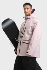 Men's Marble Pattern Multifunctional Waterproof Insulated Snow Jacket