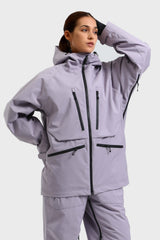 Women's Rose Multifunctional Waterproof Insulated Snow Jacket