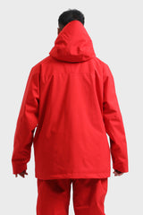 Chaqueta de nieve aislante impermeable multifuncional gris claro para hombre