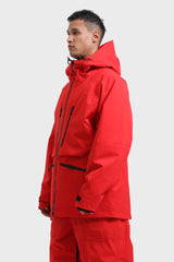 Chaqueta de nieve aislante impermeable multifuncional gris claro para hombre