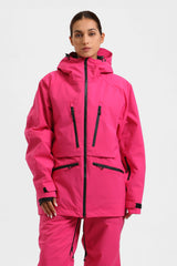 Women's Rose Multifunctional Waterproof Insulated Snow Jacket