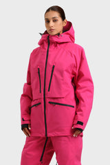 Women's Rose Multifunctional Waterproof Insulated Snow Jacket