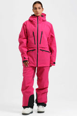 Women's Rose Multifunctional Waterproof Insulated Snow Jacket