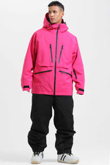 Chaqueta de nieve aislante impermeable multifuncional Rose para hombre