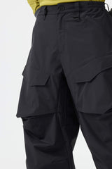 Pantalones de nieve holgados, resistentes y utilitarios, de color gris oscuro, para hombre 