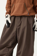 Men's Coffee Drawstring Baggy Balloon Snow Pants