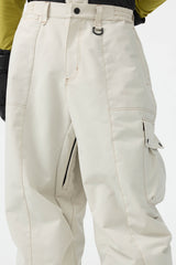 Men's Black Baggy Oxford Wear-resistant Snow Pants