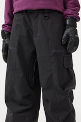 Pantalones de nieve Oxford holgados y resistentes al desgaste para mujer en color caramelo