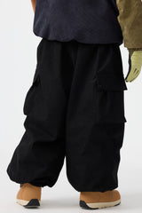 Men's Off White Baggy Structured Soft Corduroy Snow Pants