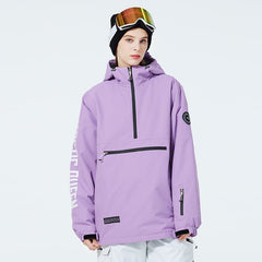 WinterPeak SnowGuard Anorak-Jacke mit halbem Reißverschluss für Damen