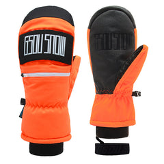 Guantes de cinco dedos interiores de polar multicolor unisex para adultos de Gsou Snow 