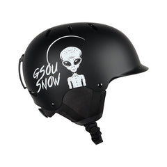 Gsou Snow Erwachsene Alien Print Leichter integrierter EPS-Ski-Snowboardhelm