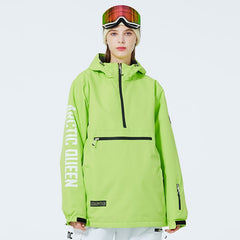 WinterPeak SnowGuard Anorak-Jacke mit halbem Reißverschluss für Damen