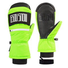 Guantes de cinco dedos interiores de polar multicolor unisex para adultos de Gsou Snow 