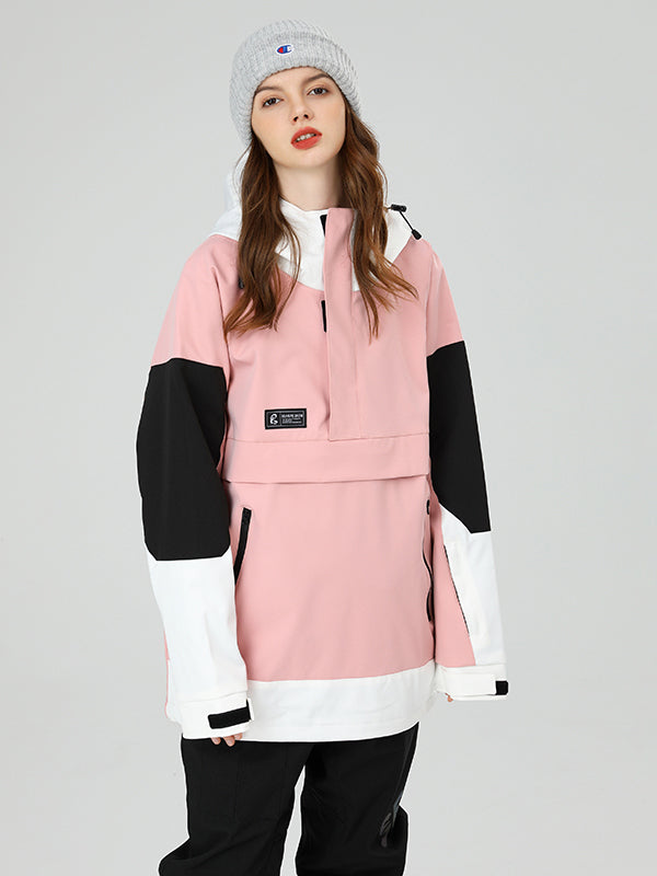 Chaqueta de esquí anorak con bloques de color Searipe Mountain Breaker para mujer