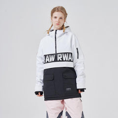 Chaqueta de nieve con media cremallera y dobladillo desmontable Powershot Cargo de RAWRWAR para hombre