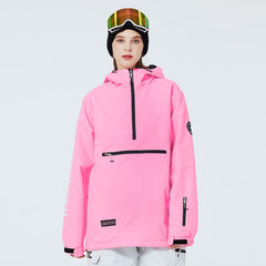 WinterPeak SnowGuard Anorak-Jacke mit halbem Reißverschluss für Damen