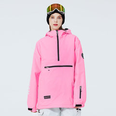 Chaqueta de nieve anorak con media cremallera Mountain Challenger para mujer