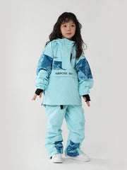 Chaqueta y pantalones de nieve cargo con diseño floral Air Pose para niños