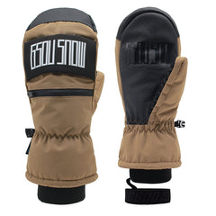 Gsou Snow Fünffinger-Handschuhe für Erwachsene, Unisex, mehrfarbig, Fleece-Innenseite 