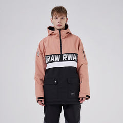 Chaqueta de nieve con media cremallera y dobladillo desmontable Powershot Cargo de RAWRWAR para hombre