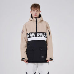 Chaqueta de nieve con media cremallera y dobladillo desmontable Powershot Cargo de RAWRWAR para hombre