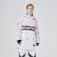 Chaqueta de nieve con media cremallera y dobladillo desmontable Powershot Cargo de RAWRWAR para hombre