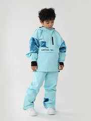 Chaqueta y pantalones de nieve cargo con diseño floral Air Pose para niños