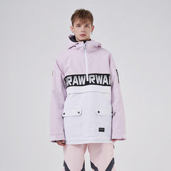 Chaqueta de nieve con media cremallera y dobladillo desmontable Powershot Cargo de RAWRWAR para hombre