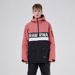 Chaqueta de nieve con media cremallera y dobladillo desmontable Powershot Cargo de RAWRWAR para hombre