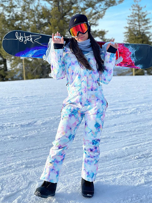 Mono de nieve de una pieza para mujer de Searipe con coloridos trajes de esquí