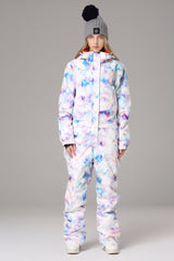 Women's Searipe One Piece Colorful Ski Suits Snow Jumpsuit