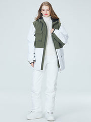 Conjuntos de chaqueta y pantalones de nieve cálidos para exteriores de invierno Arctic Queen para mujer 