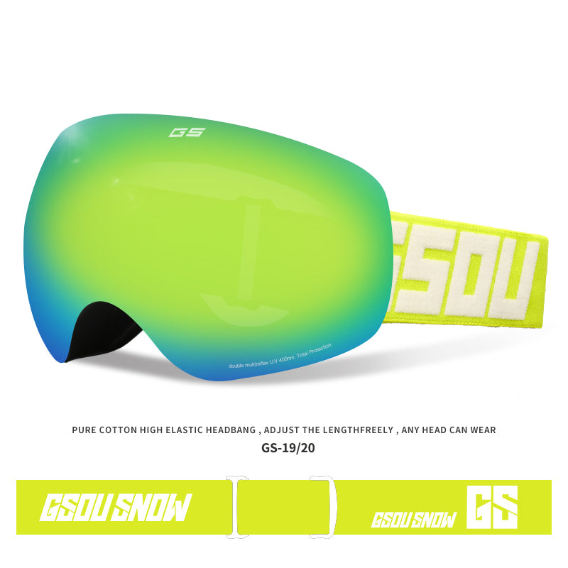 Gafas de esquí para niños Gsou Snow, gafas de snowboard con protección UV, lentes antirreflejos y resistentes al viento