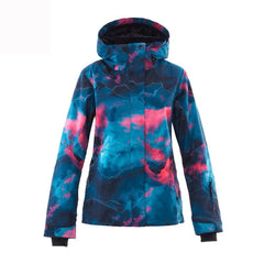 SMN Winter Fashion Snow Graffiti Skijacke für Damen 