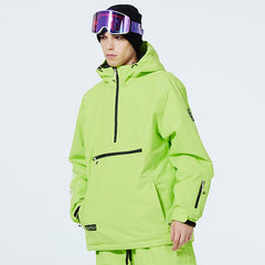 WinterPeak SnowGuard Anorak-Jacke mit halbem Reißverschluss für Damen